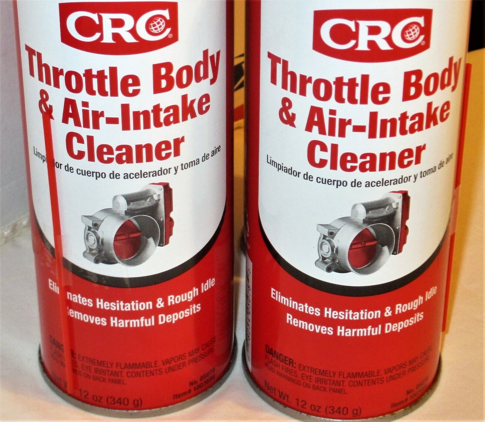 CRC 05078 Throttle Body and Air-intake Cleaner - 12 WT oz. 12 Ounce